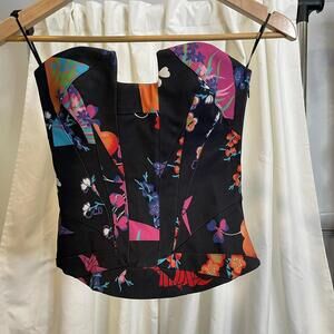 Versace for H&M strapless corset top Size 4